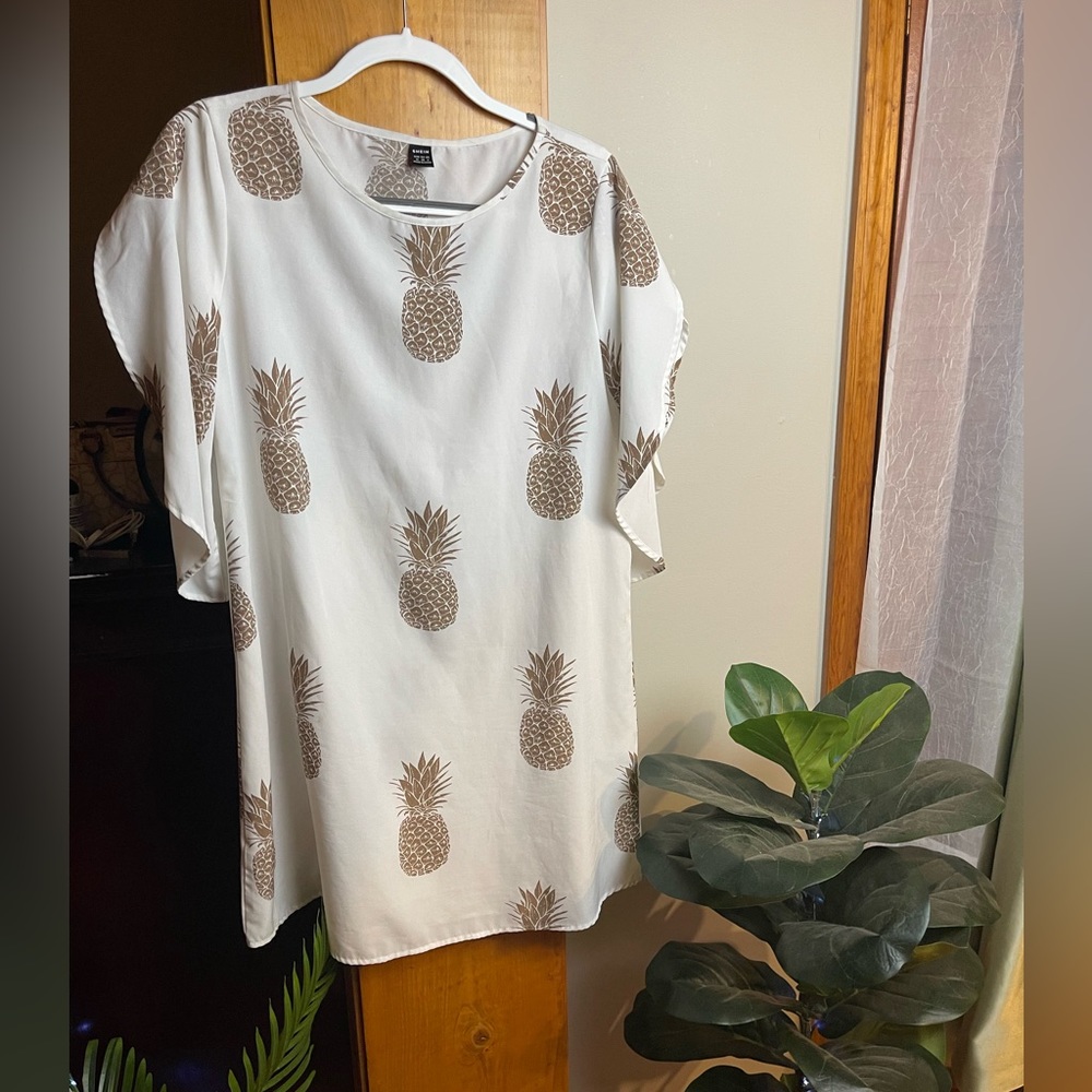 SHEIN Pineapple Dress! Size Medium